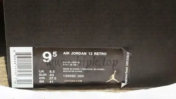 PK Nylon” 12 Authentic “Black Waterproof From Jordan Air 0518